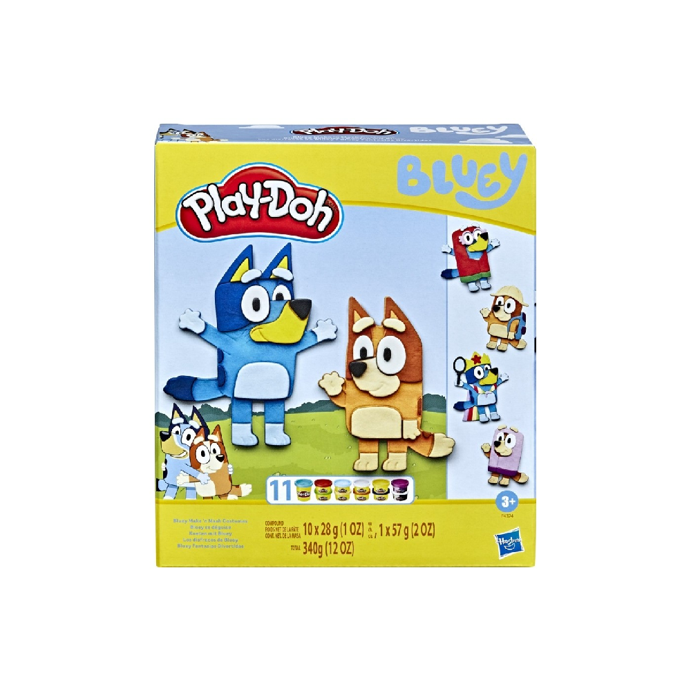 Hasbro Play-Doh - Bluey Make And Mash Costumes Playset F4374