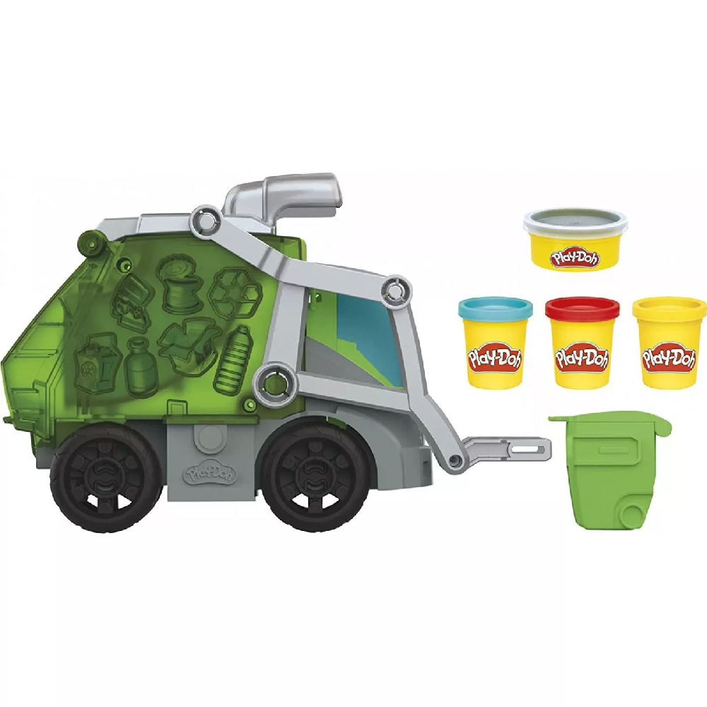 Hasbro Play-Doh - Wheels, Dumpin' Fun 2-In-1 Garbage Truck F5173