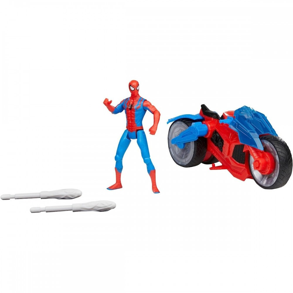 Hasbro - Marvel Spider-Man, Web Blast Cycle Όχημα Και Φιγούρα F6899 Hasbro - Marvel Spider-Man, Web Blast Cycle Όχημα Και Φιγούρα F6899