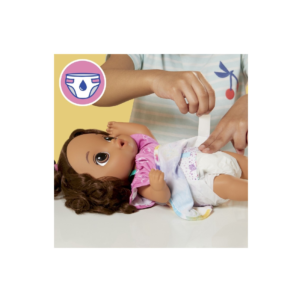 Hasbro Baby Alive - Fruity Sips Lemon Brunette Hair F7357