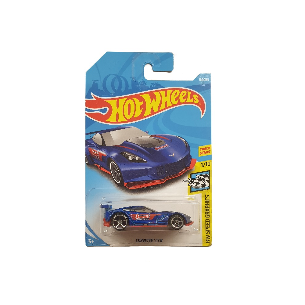 Mattel Hot Wheels - Αυτοκινητάκια HW Speed Graphics, Corvette C7.R (1/10) FJY32 (5785)