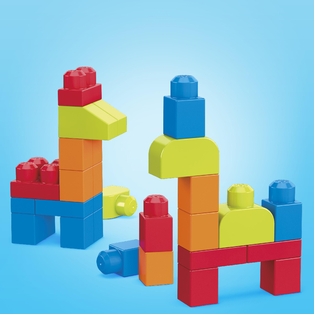 Fisher Price - Mega Blocks, Τσάντα Με Τουβλάκια 40 Tμχ FKL01