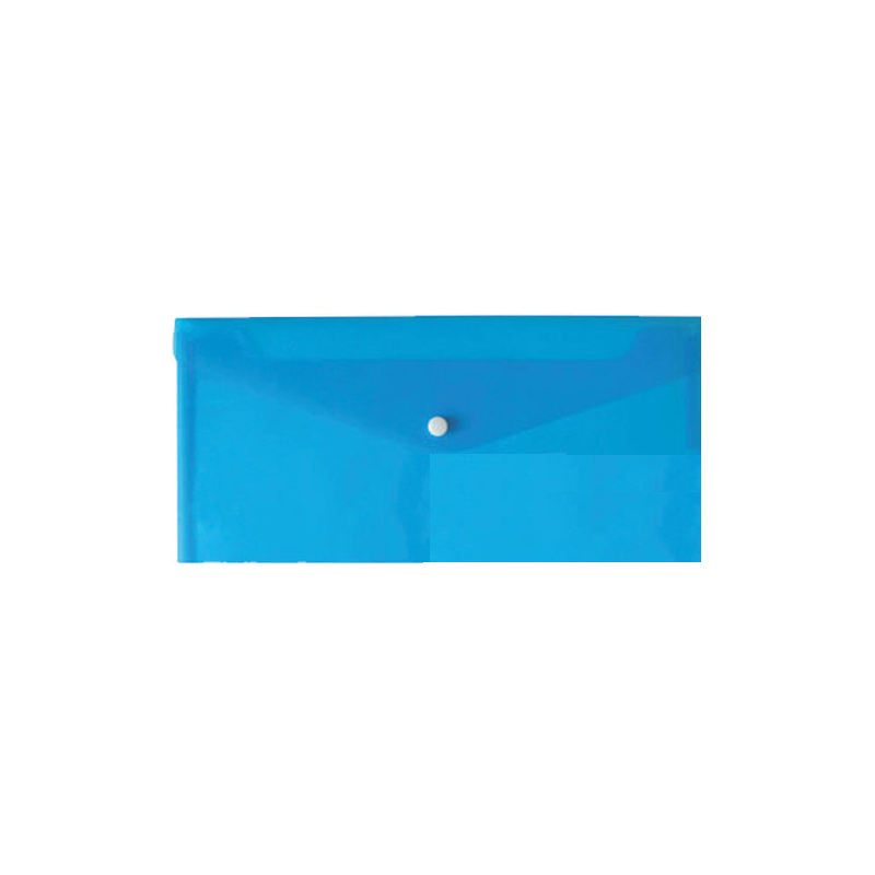 Typotrust - Φάκελος Κουμπί Επιταγών, Διαφανές Μπλε FP25001-03