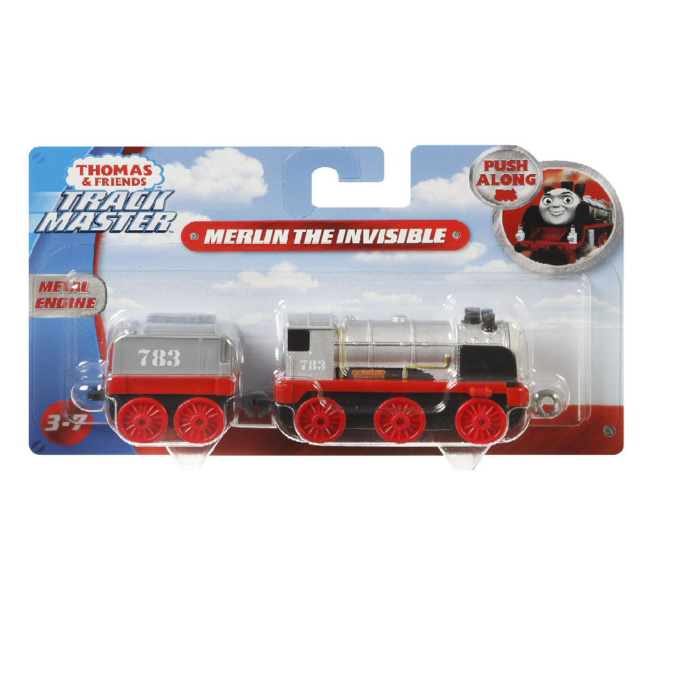 Fisher Price Thomas & Friends - Trackmaster Τρενάκι Με Βαγόνι Merlin The Invisible FXX26 (GCK94)