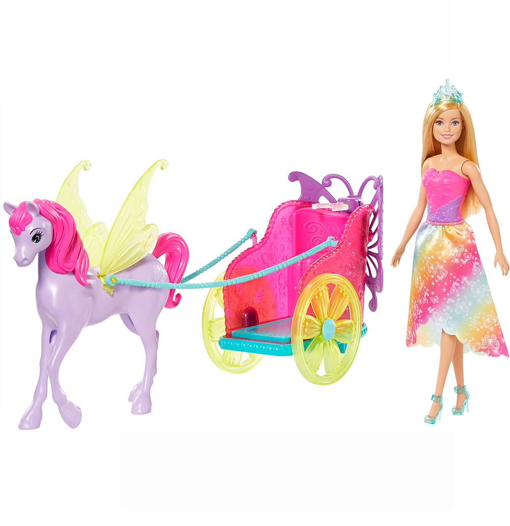 Mattel Barbie Dreamtopia - Άμαξα Και Πήγασος GJK53