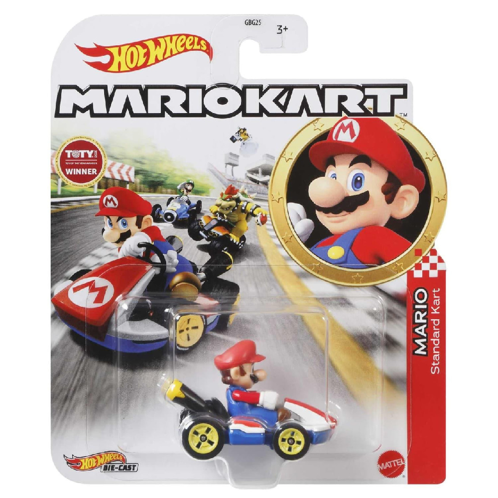 Mattel Hot Wheels - Mario Kart, Mario (Standard Kart) GBG26 (GBG25)