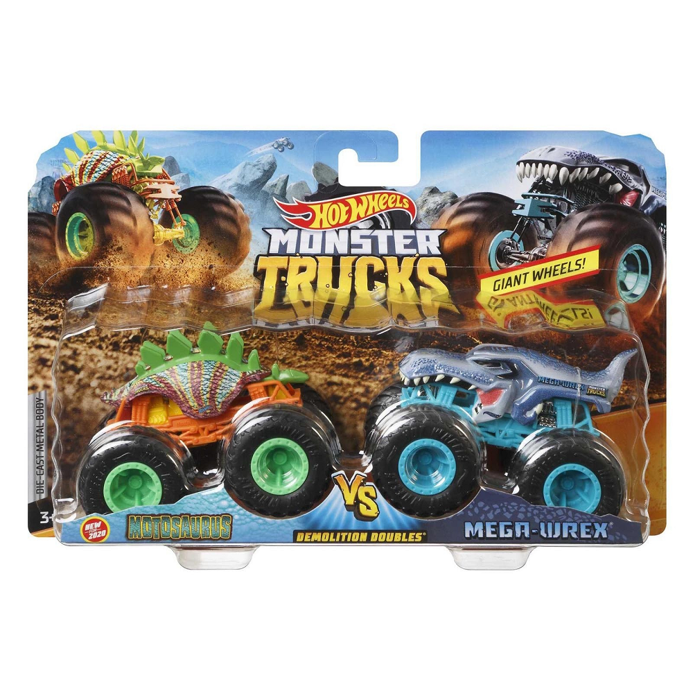 Mattel Hot Wheels - Monster Trucks, Motosaurus Vs Mega Wrex GLC86 (FYJ64)