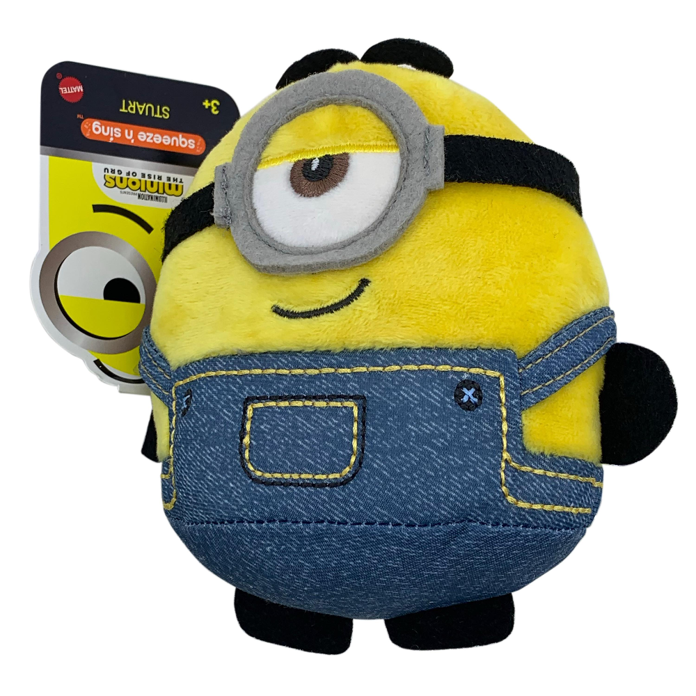 Mattel Minions - Λούτρινο Με Ήχο, Stuart GNB38 (GNB34)