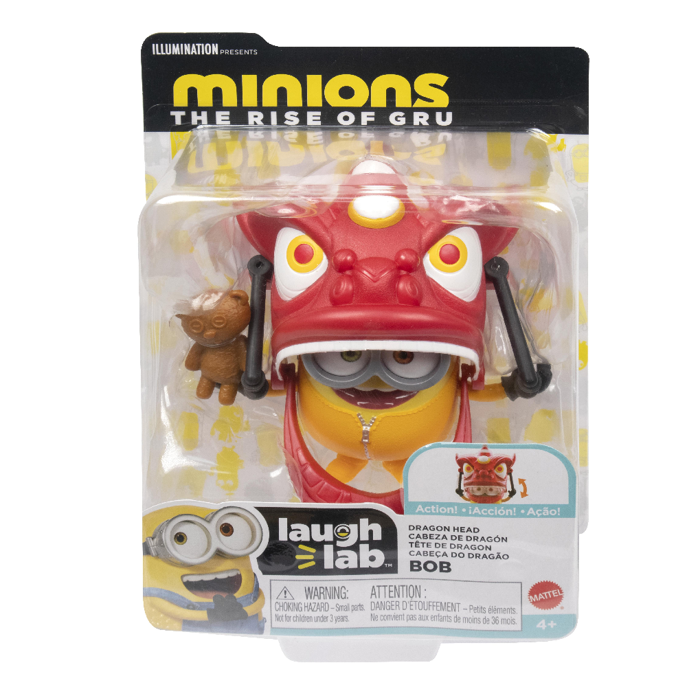 Mattel Minions - The Rise Of Gru, Φιγούρα Dragon Head Bob GNR50 (GMD90)