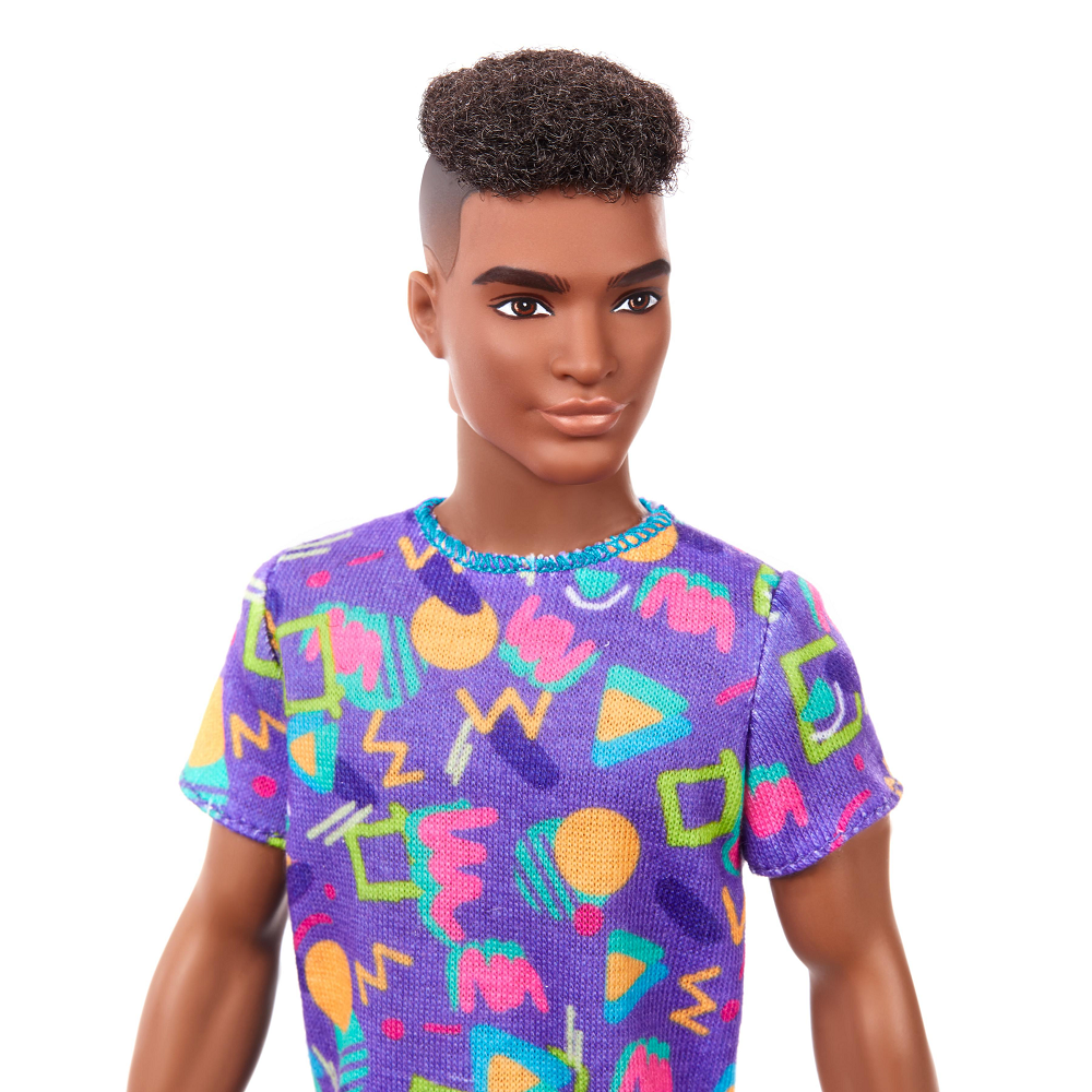 Mattel Barbie - Ken Fashionistas Doll, No.162 Ken With Rooted Hair And Shaved Sides GRB87 (DWK44)