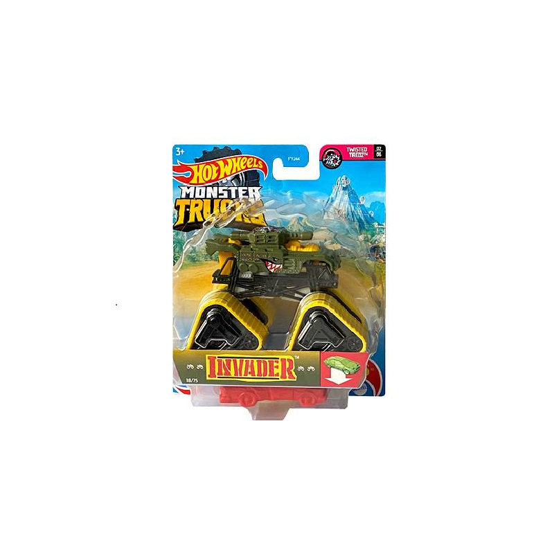 Mattel Hot Wheels - Monster Trucks, Twisted Tredz Invader GTH73 (FYJ44)