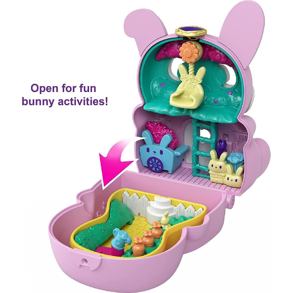 Mattel Polly Pocket Mini - Flip & Find, Bunny GTM60 (GTM56)