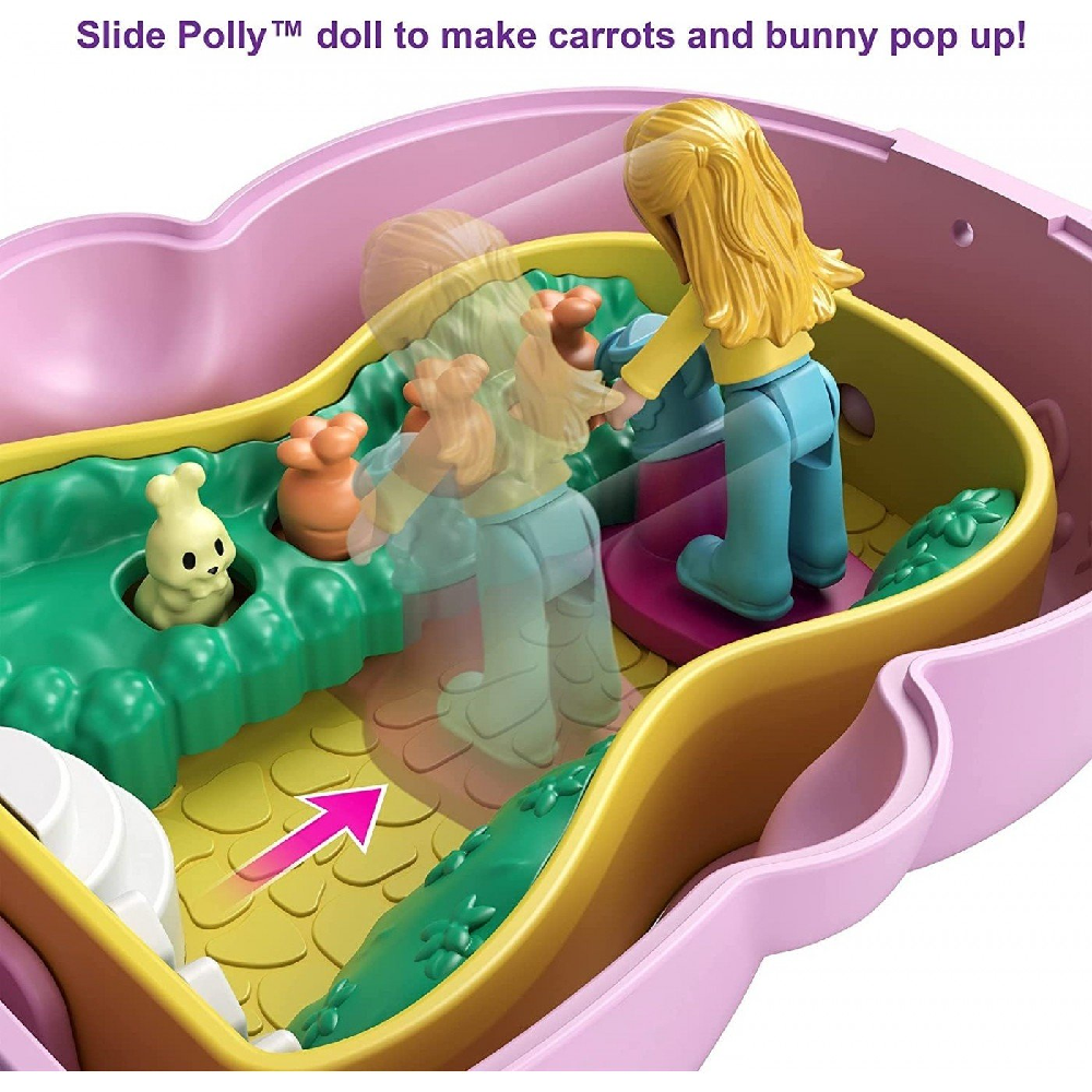 Mattel Polly Pocket Mini - Flip & Find, Bunny GTM60 (GTM56)