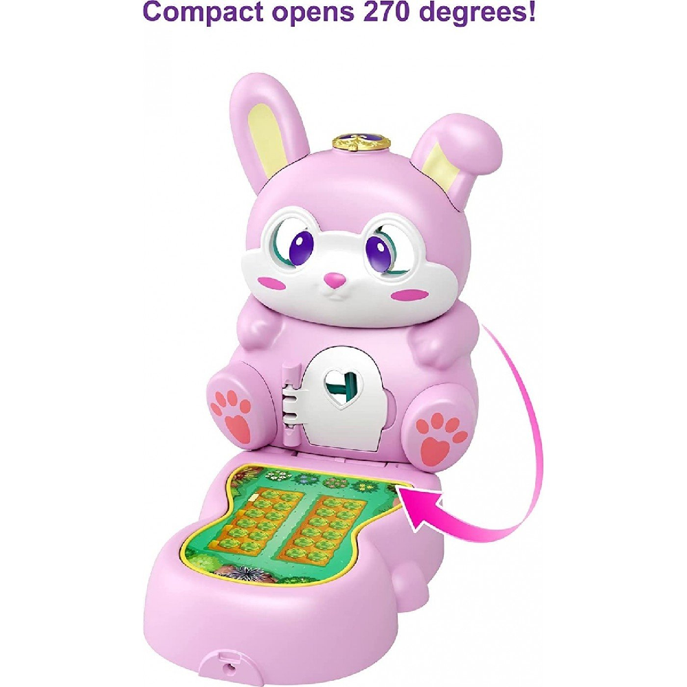 Mattel Polly Pocket Mini - Flip & Find, Bunny GTM60 (GTM56)