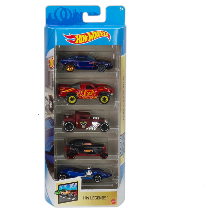 Mattel Hot Wheels – Αυτοκινητάκια 1:64 Σετ Των 5 Legends GTN38 (01806)