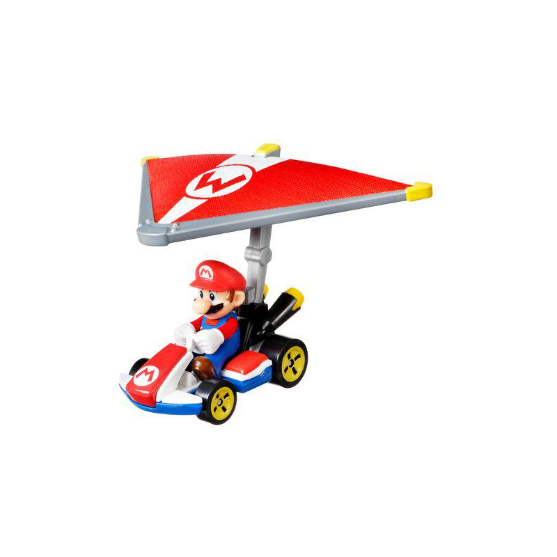 Mattel Hot Wheels – Mario Kart Αυτοκινητάκι, Mario Με Ανεμόπτερο GVD31 (GVD30)
