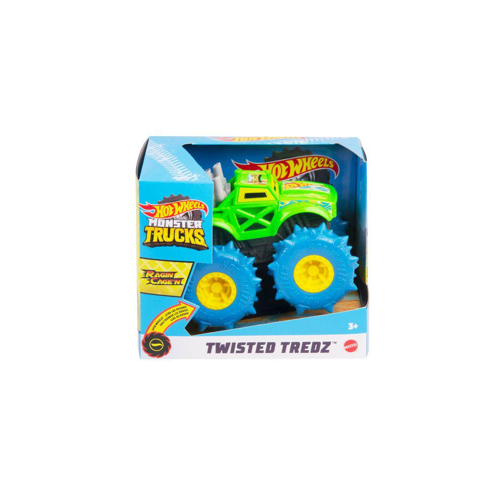 Mattel Hot Wheels - Monster Trucks Twisted Tredz, Ragin Cagen GVK47 (GVK37)