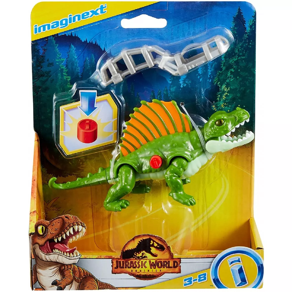 Fisher Price Jurassic World Dominion - Imaginext, Dimetrodon Δεινόσαυρος Με Φίμωτρο GVV96 (GVV67)