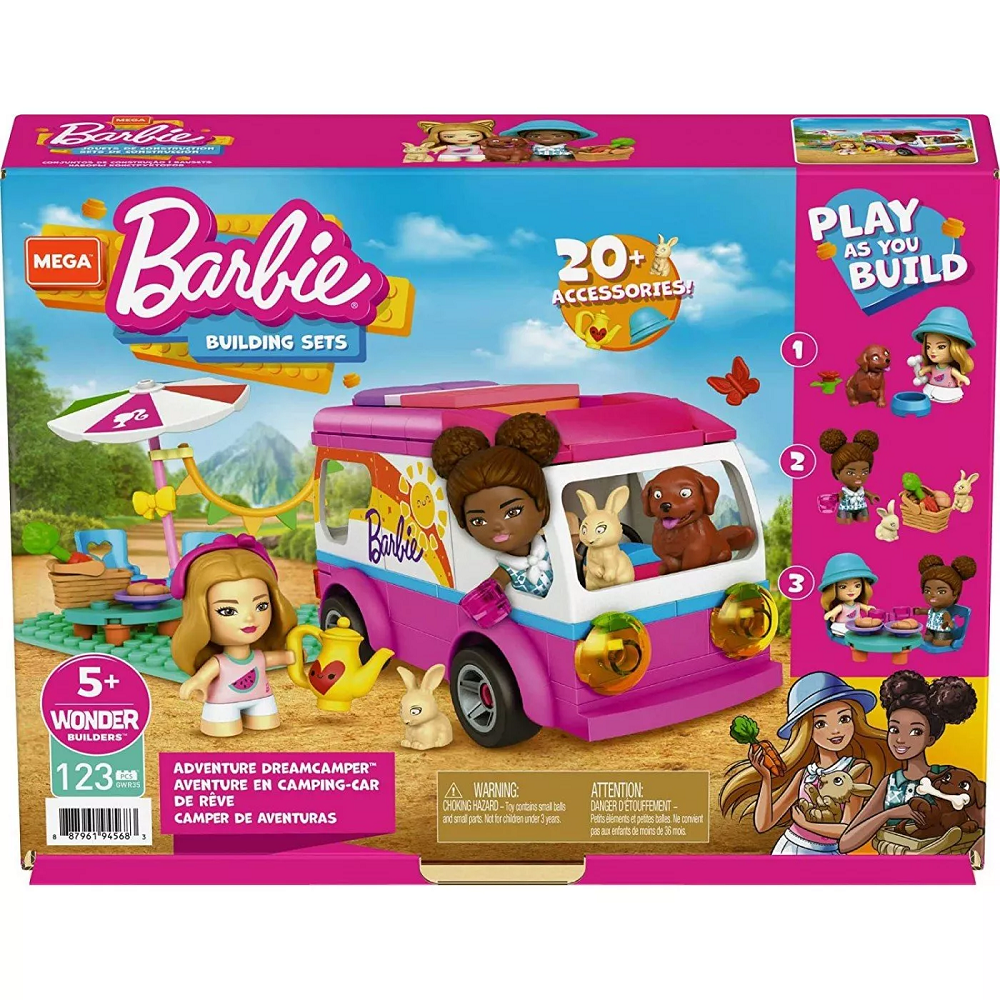 Mattel Barbie - Mega Bloks, Τροχόσπιτο GWR35