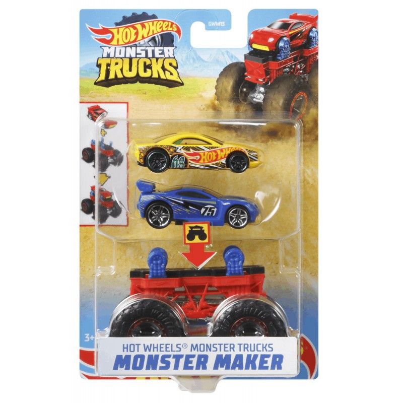 Mattel Hot Wheels - Monster Trucks Maker Κόκκινο GWW14 (GWW13)