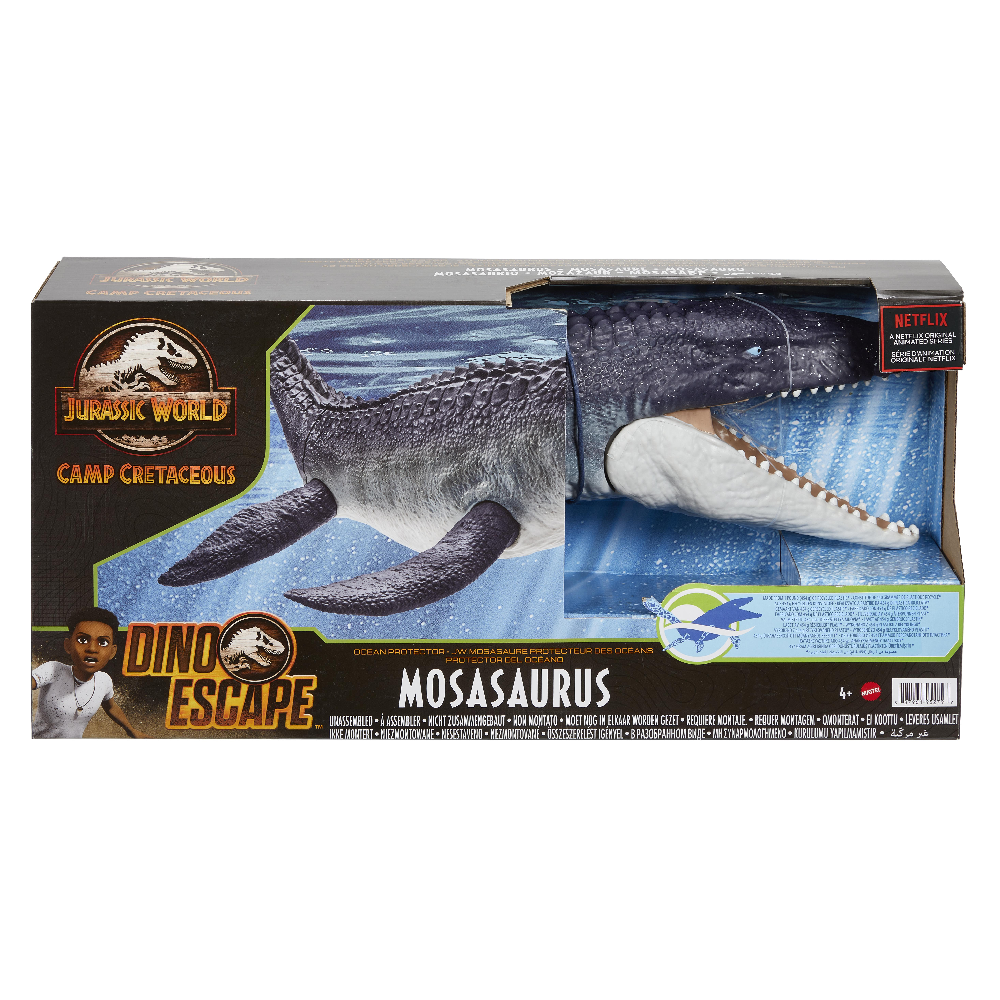Mattel Jurassic World - Camp Cretaceous, Dino Escape, Mosasaurus Ocean Protector GXC09