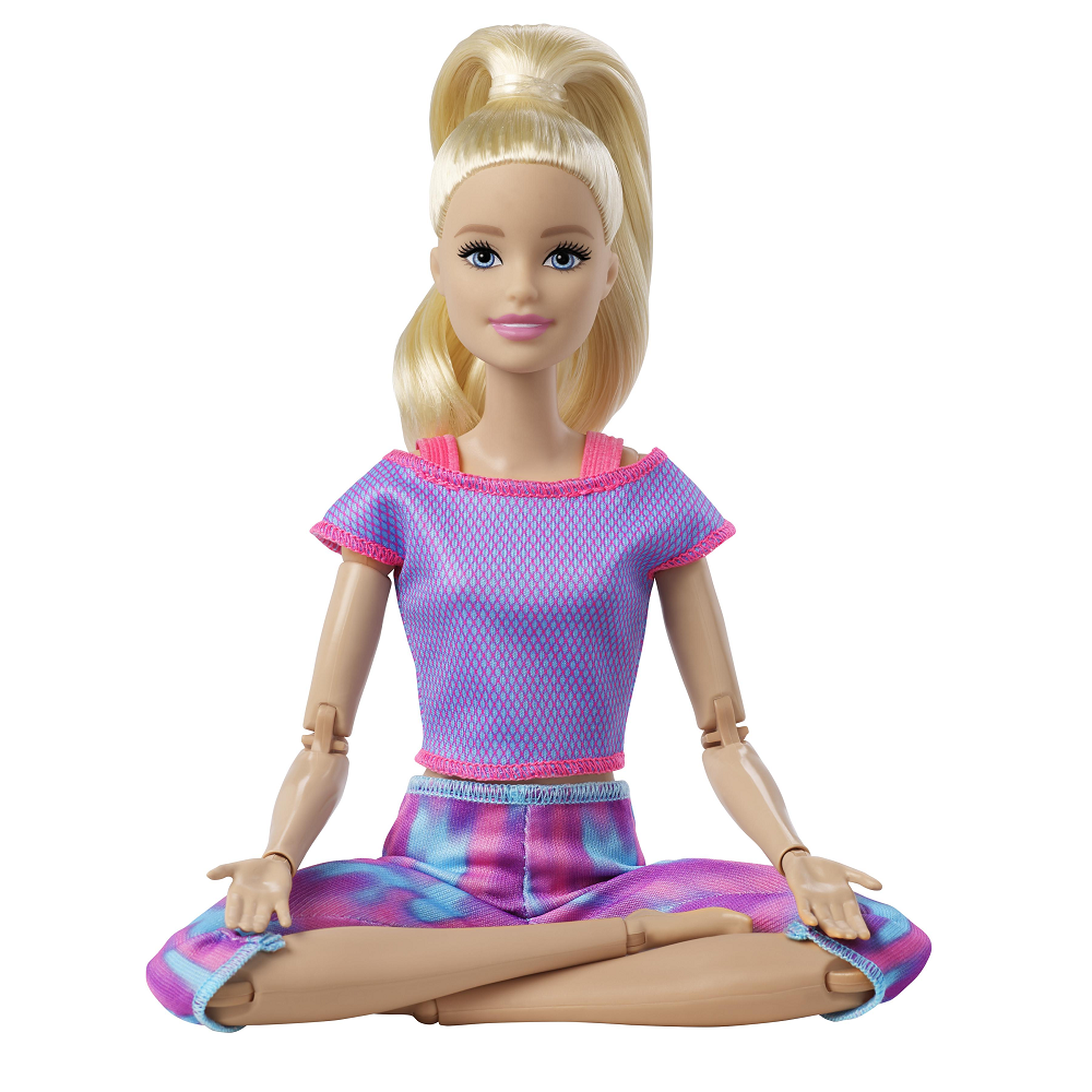 Mattel Barbie - Αμέτρητες Κινήσεις, Purple Dye Pants Blonde Doll GXF04 (FTG80)