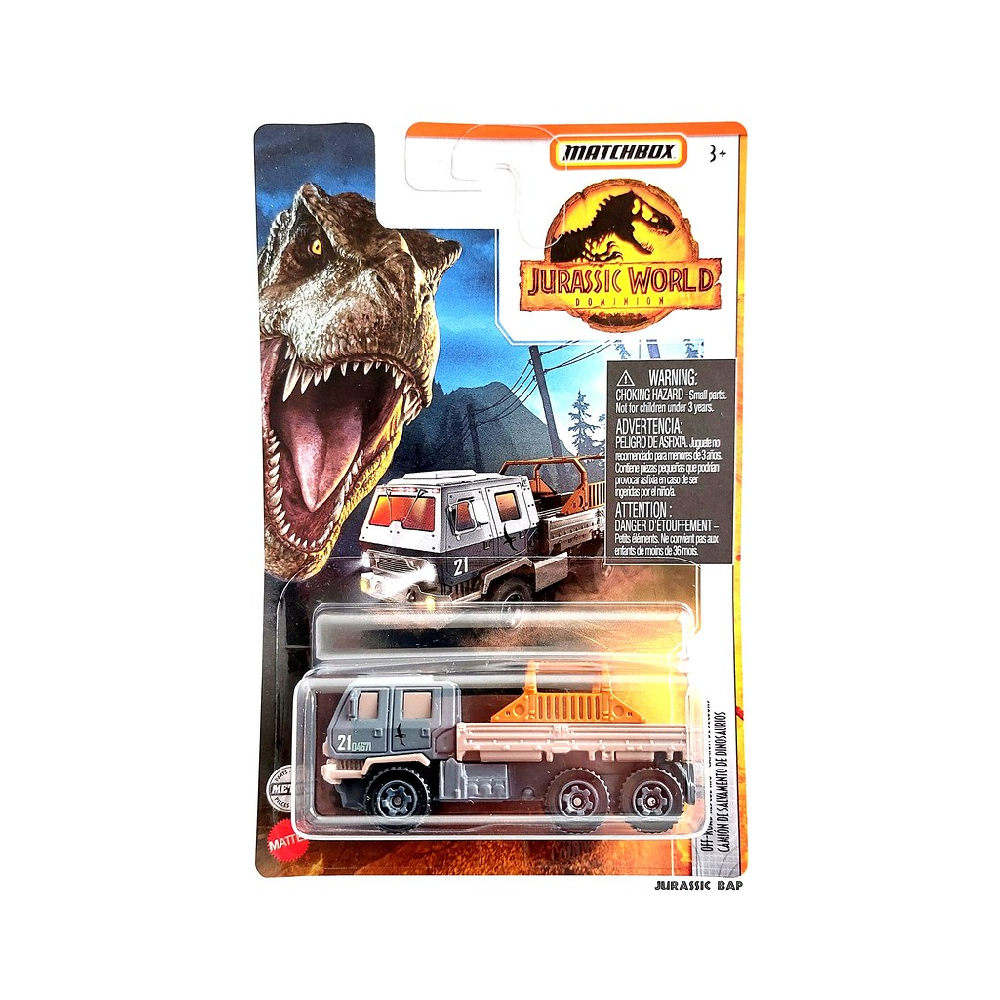 Mattel Matchbox - Αυτοκινητάκια Jurassic World, Off-Road Rescue Rig HBH05 (FMW90)