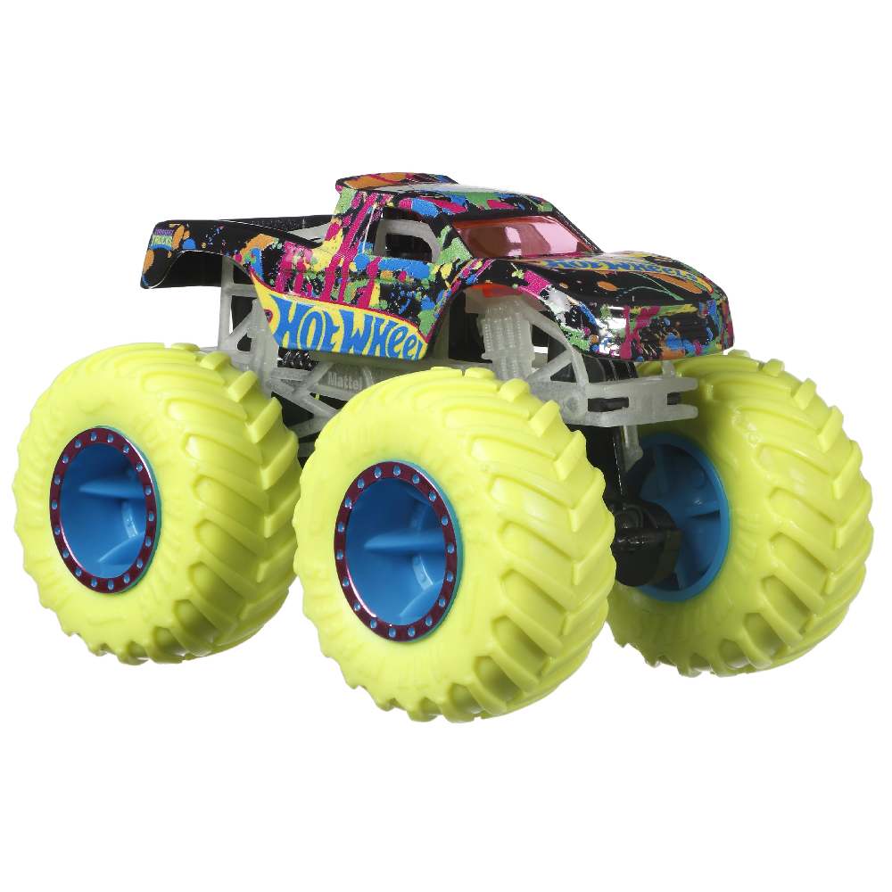 Mattel Hot Wheels - Monster Trucks, Glow In The Dark, Podium Crasher HCB51 (HCB50)