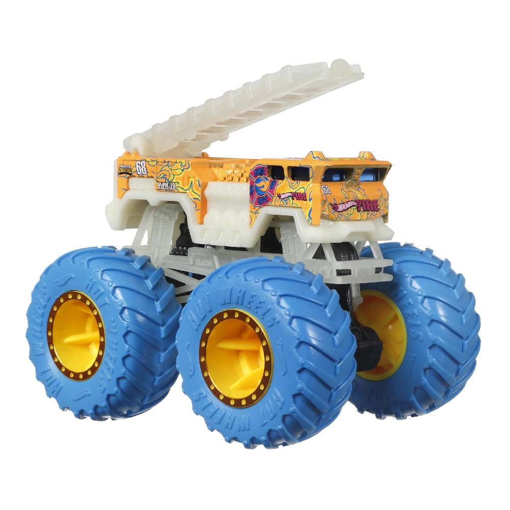 Mattel Hot Wheels - Monster Trucks, Glow In The Dark, 5 Alarm HCB53 (HCB50)