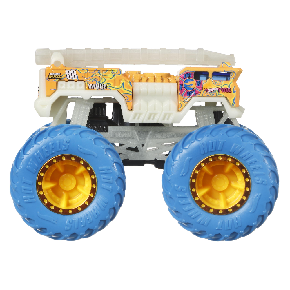 Mattel Hot Wheels - Monster Trucks, Glow In The Dark, 5 Alarm HCB53 (HCB50)