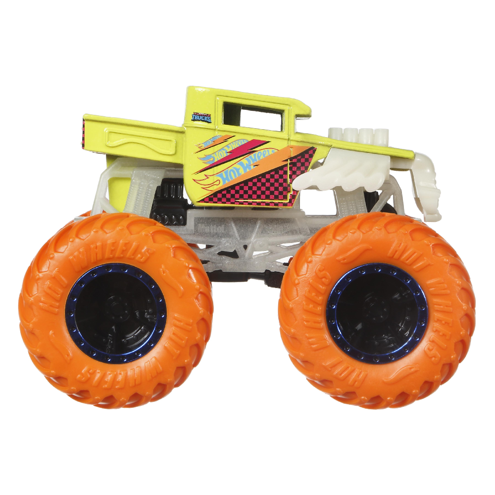 Mattel Hot Wheels - Monster Trucks, Glow In The Dark, Bone Shaker HCB55 (HCB50)