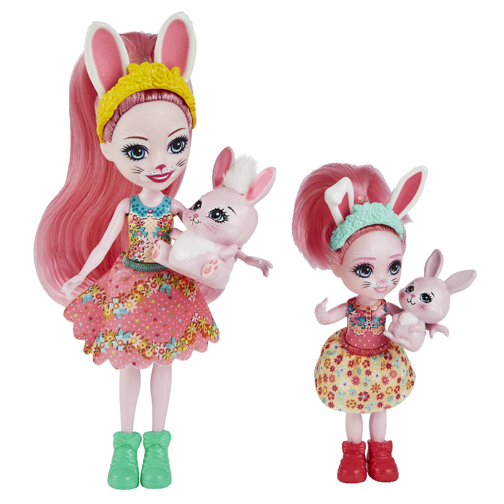 Mattel Enchantimals – Κούκλα Και Αδερφάκι, Bree Bunny & Twist, Bedelia Bunny & Tappy HCF84 (HCF79)