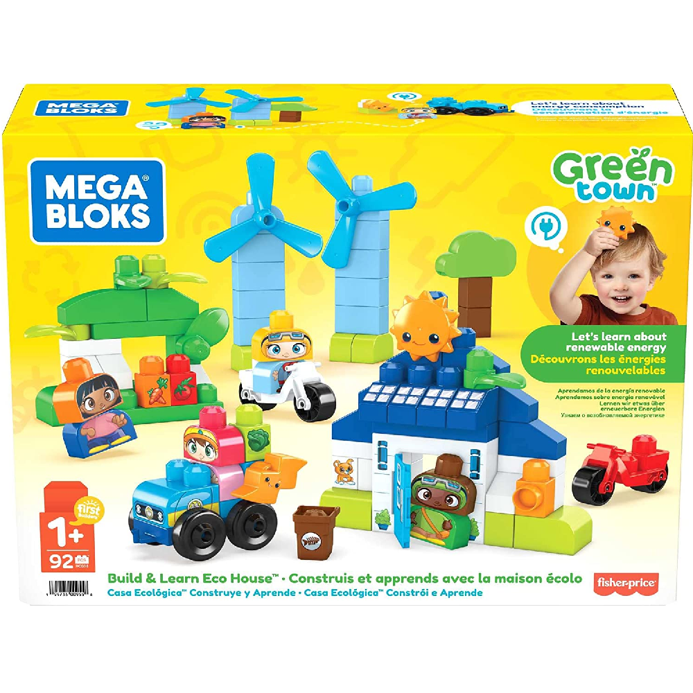 Fisher Price - Mega Bloks, Mega Green Town, Οικολογικό Σπίτι HCG36