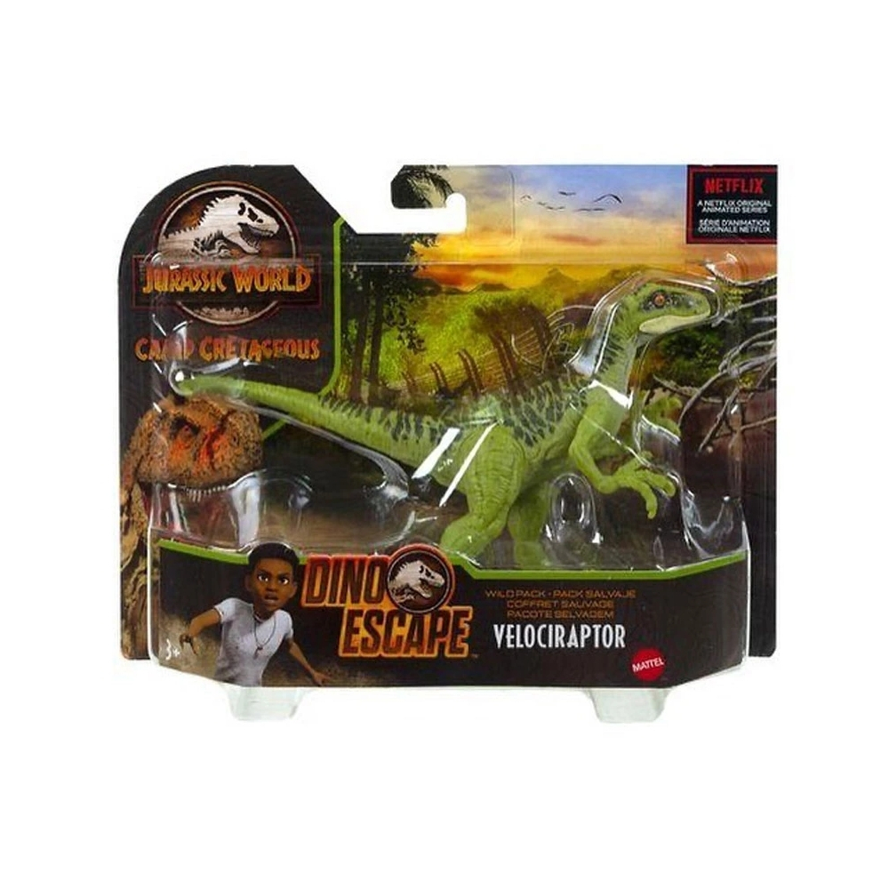 Mattel Jurassic World - Dino Escape, Wild Pack, Velociraptor HCL82 (GWC93)