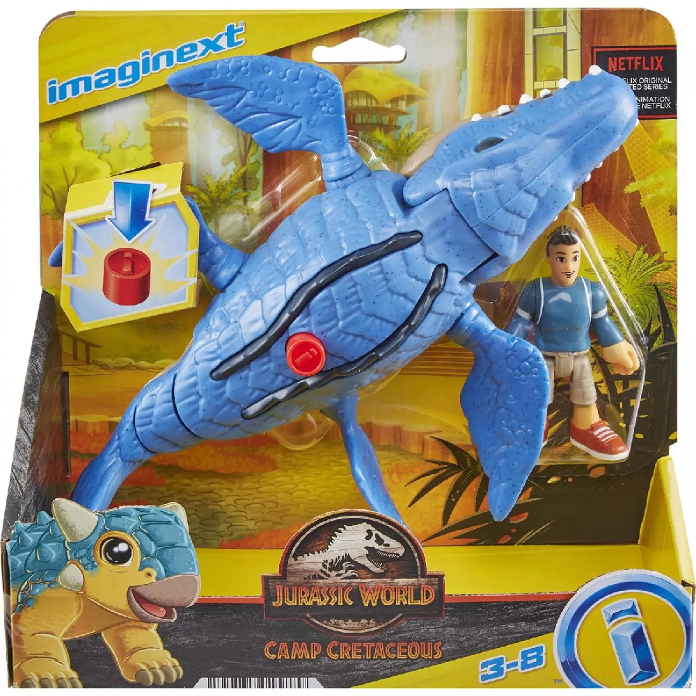 Fisher Price Jurassic World - Imaginext, Mosasaurus & Kenji HCN52 (FMX88)