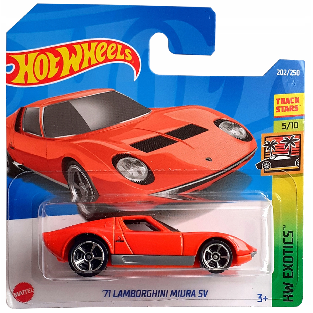 Mattel Hot Wheels - Αυτοκινητάκι HW Exotics, ’71 Lamborghini Miura SV (5/10) HCV34 (5785)