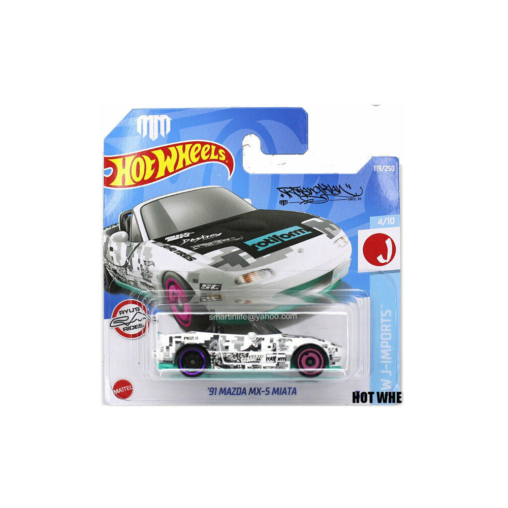 Mattel Hot Wheels - Αυτοκινητάκια HW J-Imports, ΄91 Mazda MX-5 Miata (4/10) HCV77 (5785)