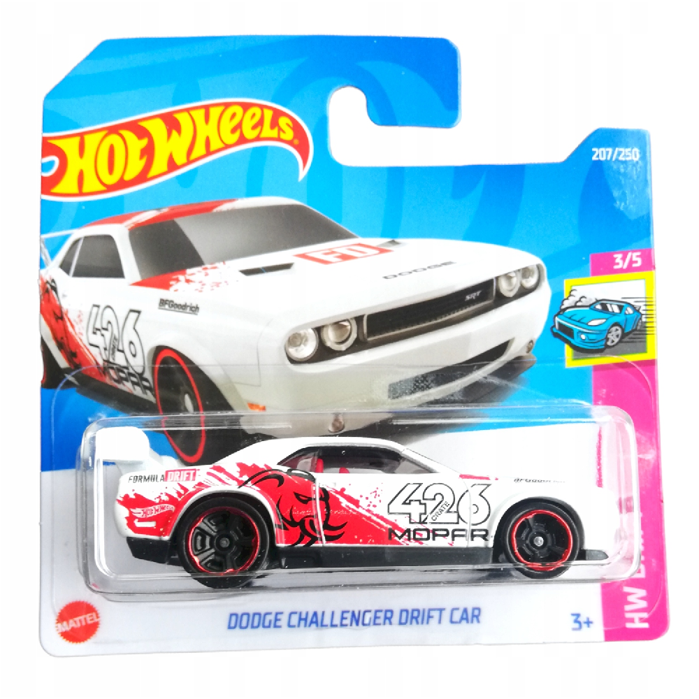 Mattel Hot Wheels - Αυτοκινητάκι HW Drift, Dodge Challenger Drift Car (3/5) HCV88 (5785)
