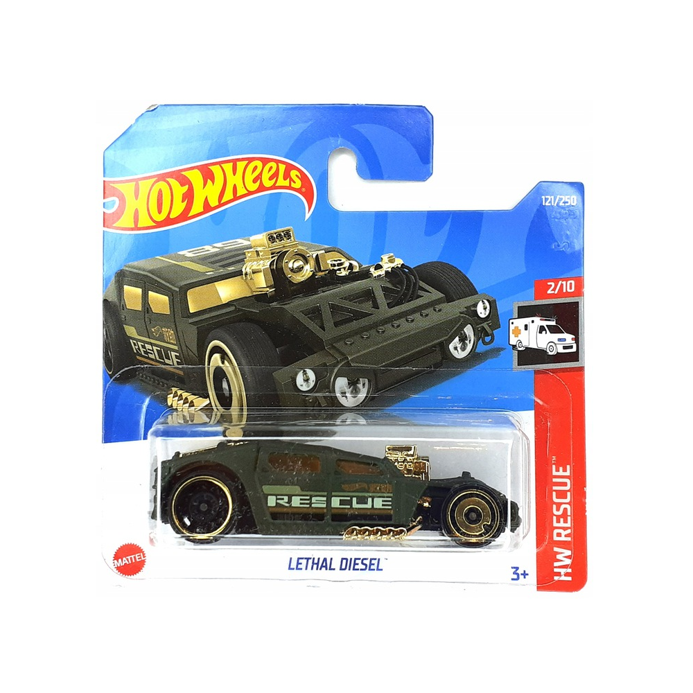 Mattel Hot Wheels - Αυτοκινητάκι HW Rescue, Lethal Diesel (2/10) HCX17 (5785)