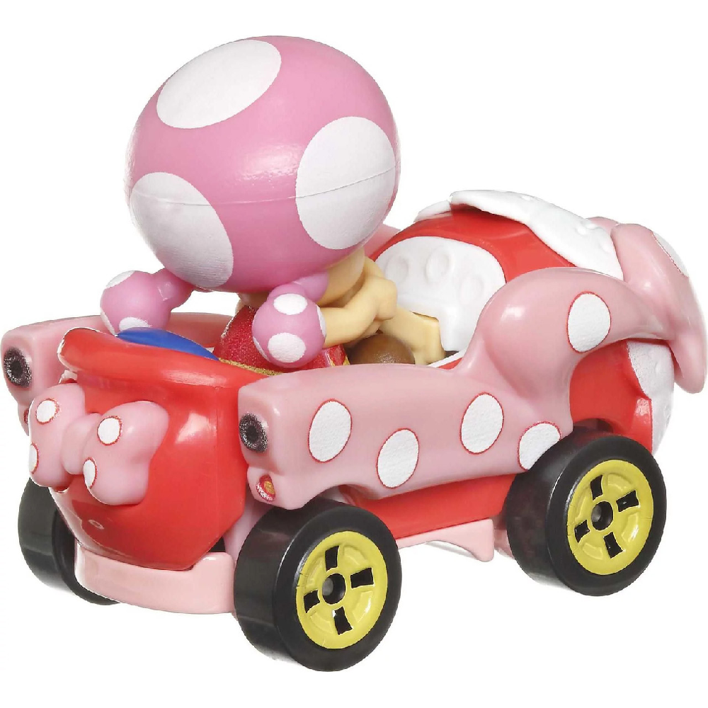 Mattel Hot Wheels - Mario Kart, Toadette (Birhtday Girl) HDB26 (GBG25)