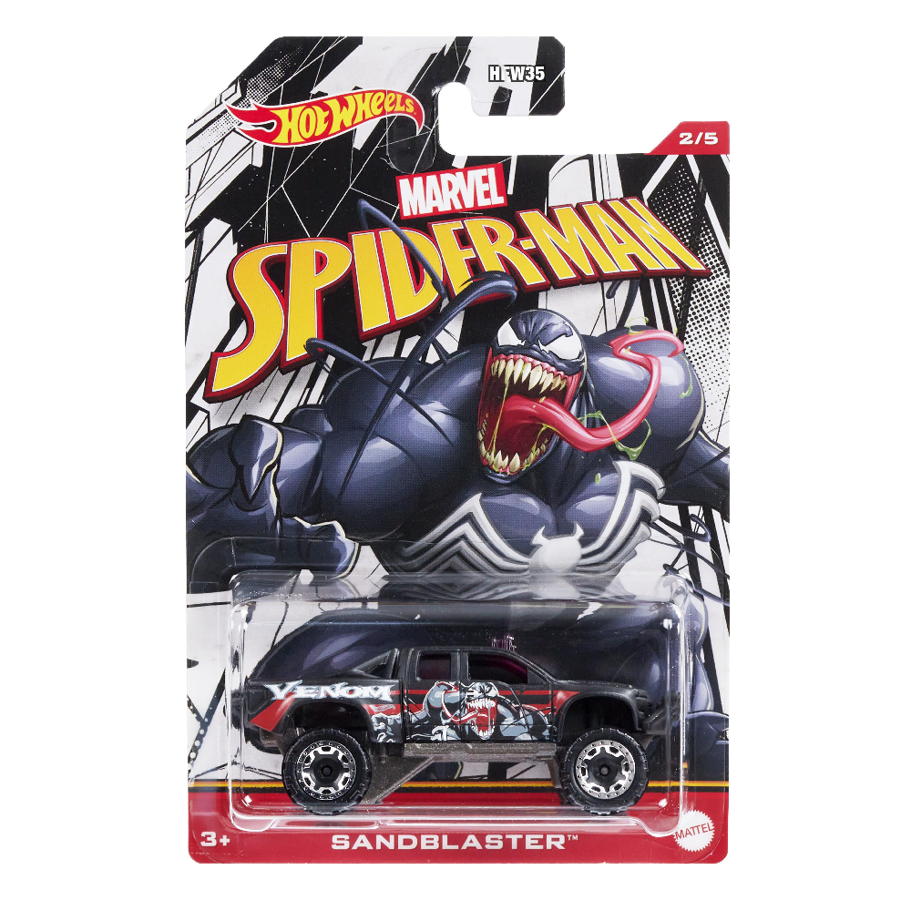 Mattel Hot Wheels - Αυτοκινητάκι Marvel Spiderman, Sandblaster (2/5) HDG77 (HFW35)