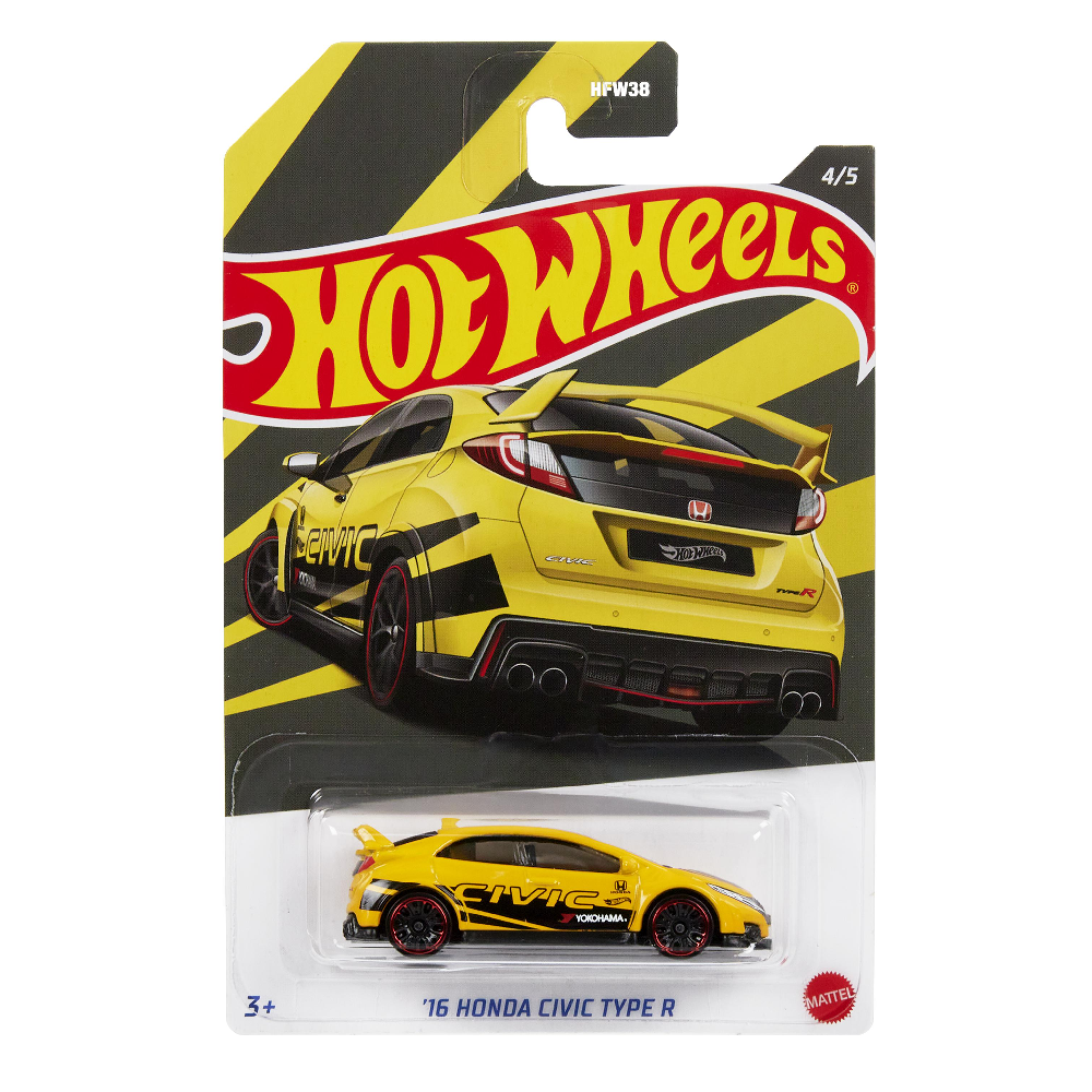 Mattel Hot Wheels – Αυτοκινητάκι, Αυτοκινητοβιομηχανίες, ’16 Honda Civic Type R (4/5) HDH18 (HFW38)