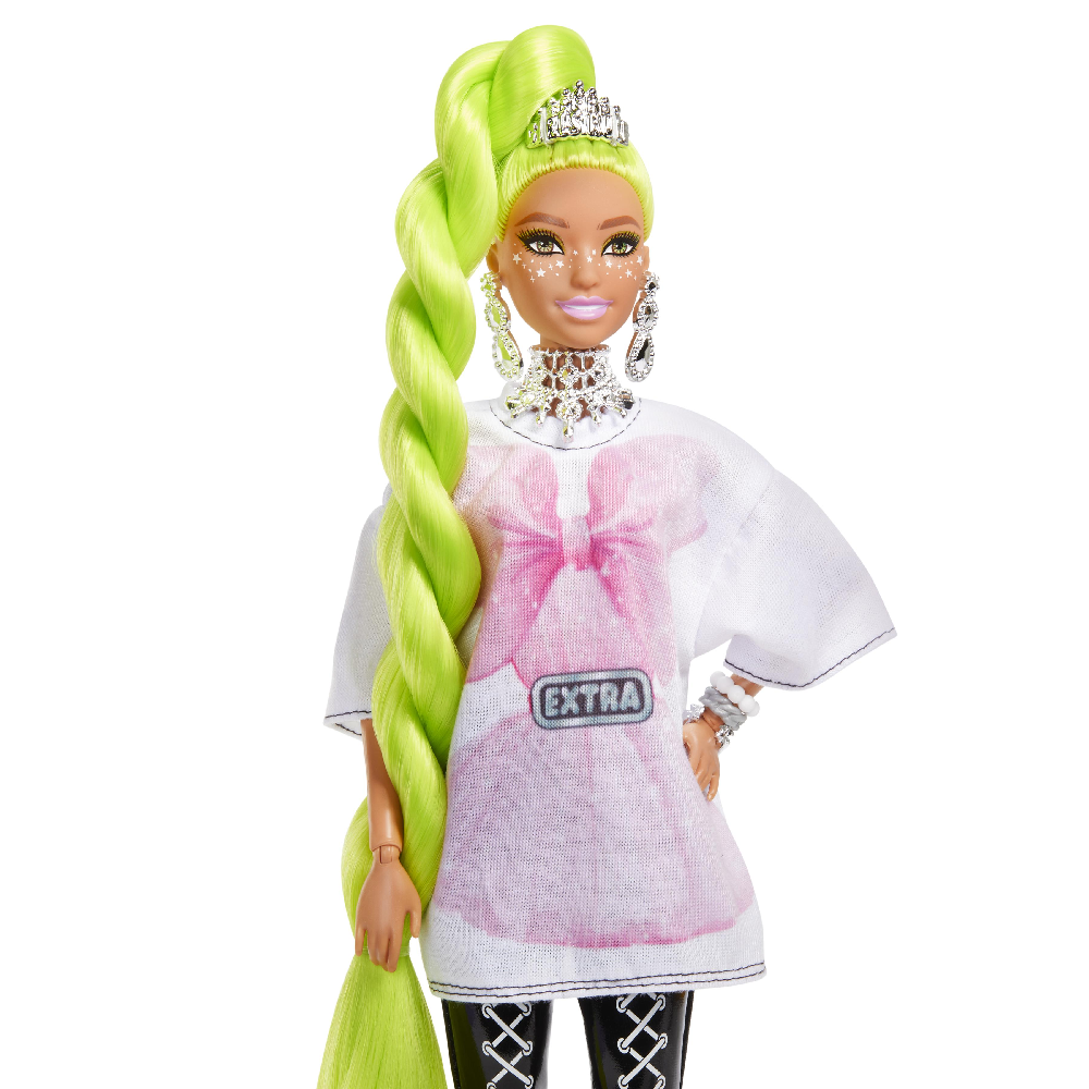 Mattel Barbie - Extra Doll, Neon Green Hair HDJ44 (GRN27)