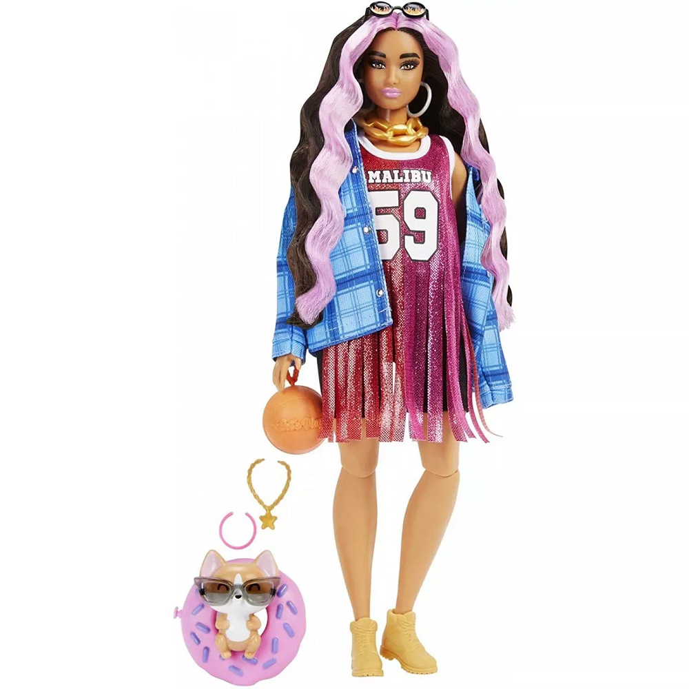 Mattel Barbie - Extra Doll, Basketball Jersey HDJ46 (GRN27)