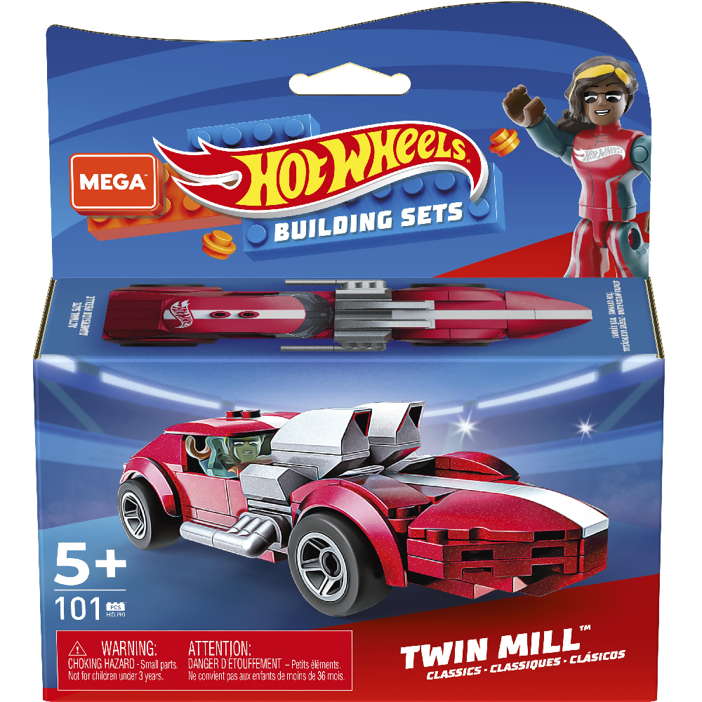 Mattel Hot Wheels - Mega Bloks, Mega Construx, Twin Mill HDJ90 (GVM28)