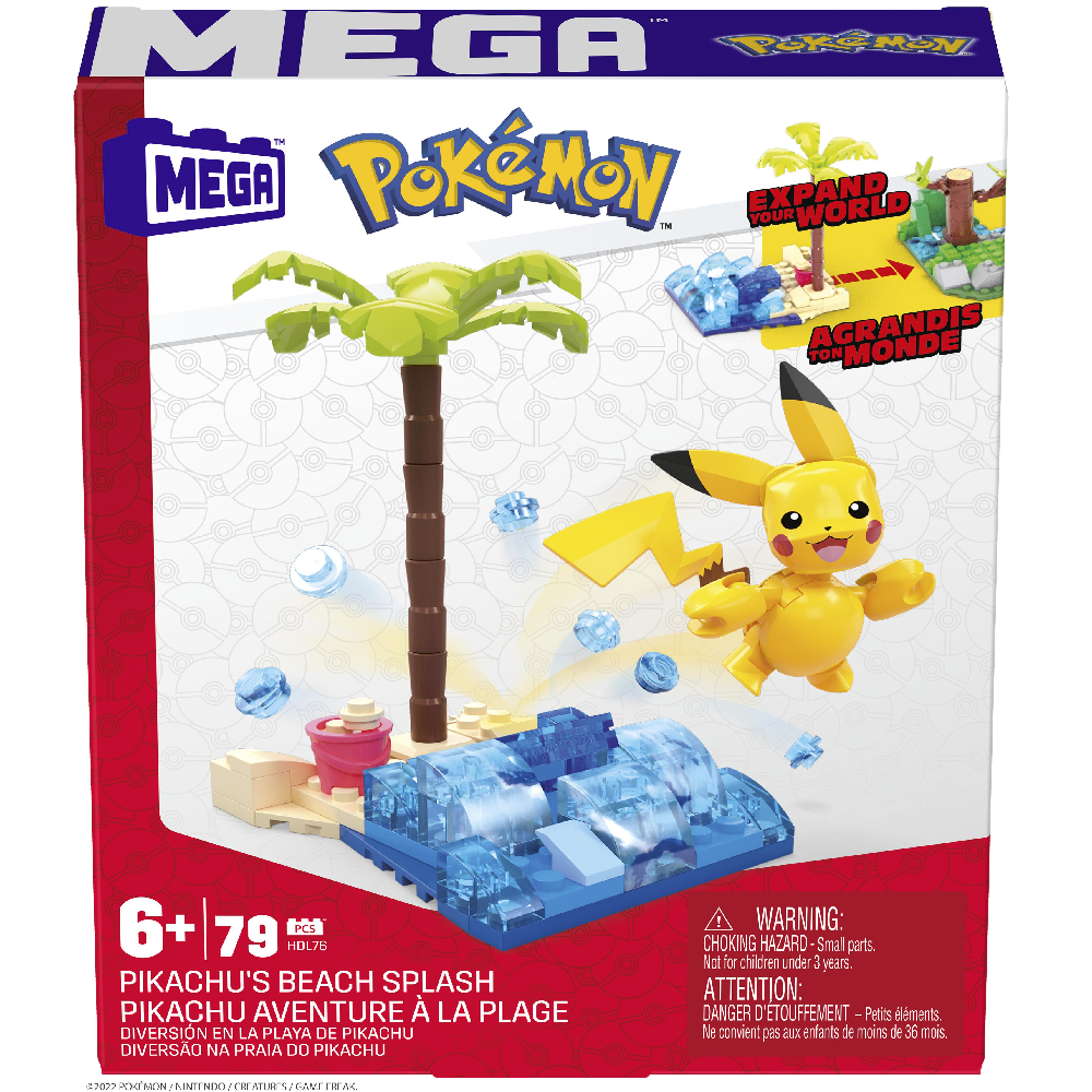 Mattel - Mega Pokemon, Pikachu Beach Splash HDL76 (HDL75)