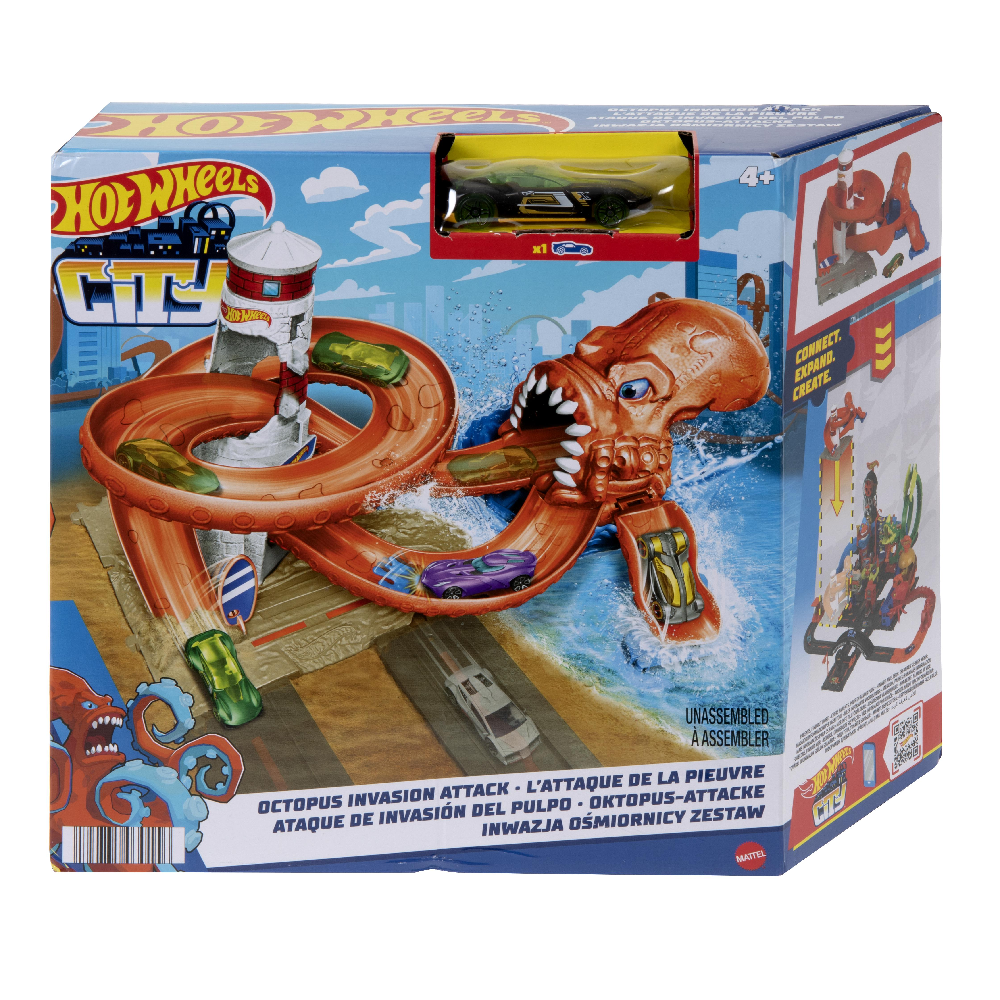 Mattel Hot Wheels City - Με Θηρία, Octopus Invasion Attack HDR31 (HDR29)