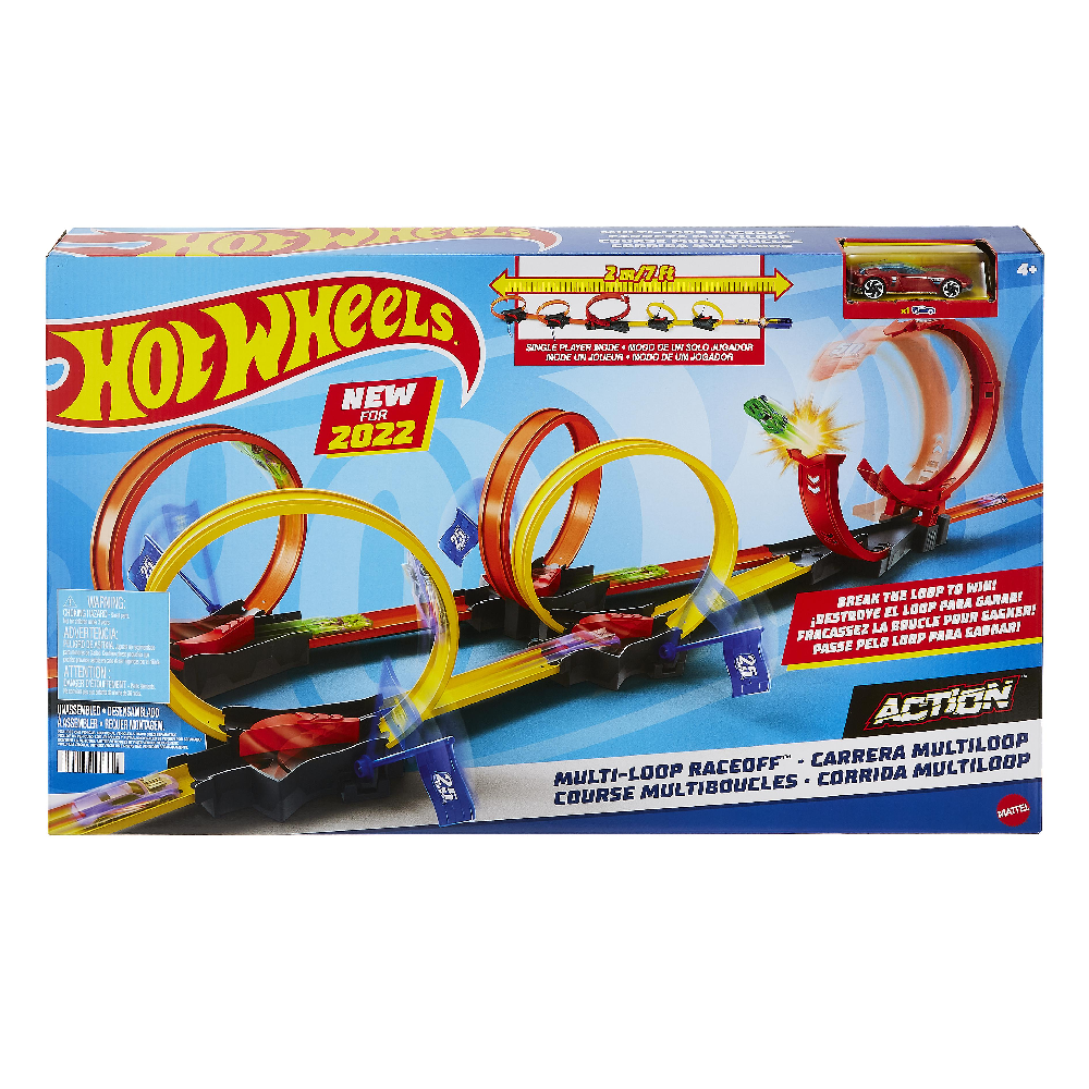 Mattel Hot Wheels - Πίστα Κόντρες Με Πολλαπλά Λουπ HDR83
