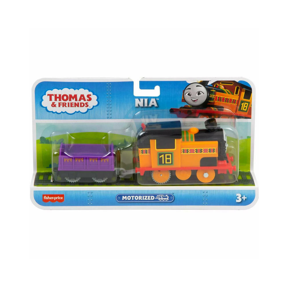 Fisher Price Thomas & Friends - Μηχανοκίνητο Τρένο Με Βαγόνι, Nia HDY63 (HFX94/HFX96)