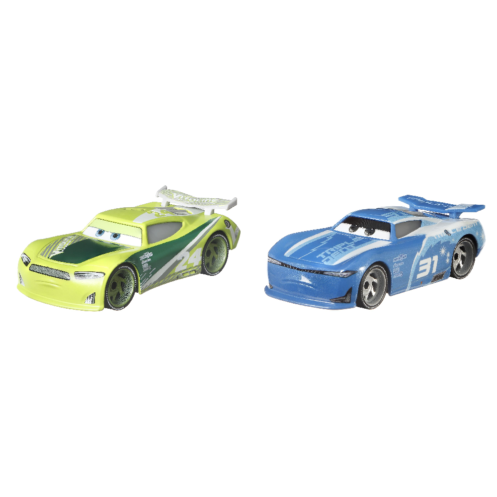 Mattel Cars - Σετ Με 2 Αυτοκινητάκια, Chase Racelott & Cam Spinner HFB85 (DXV99)